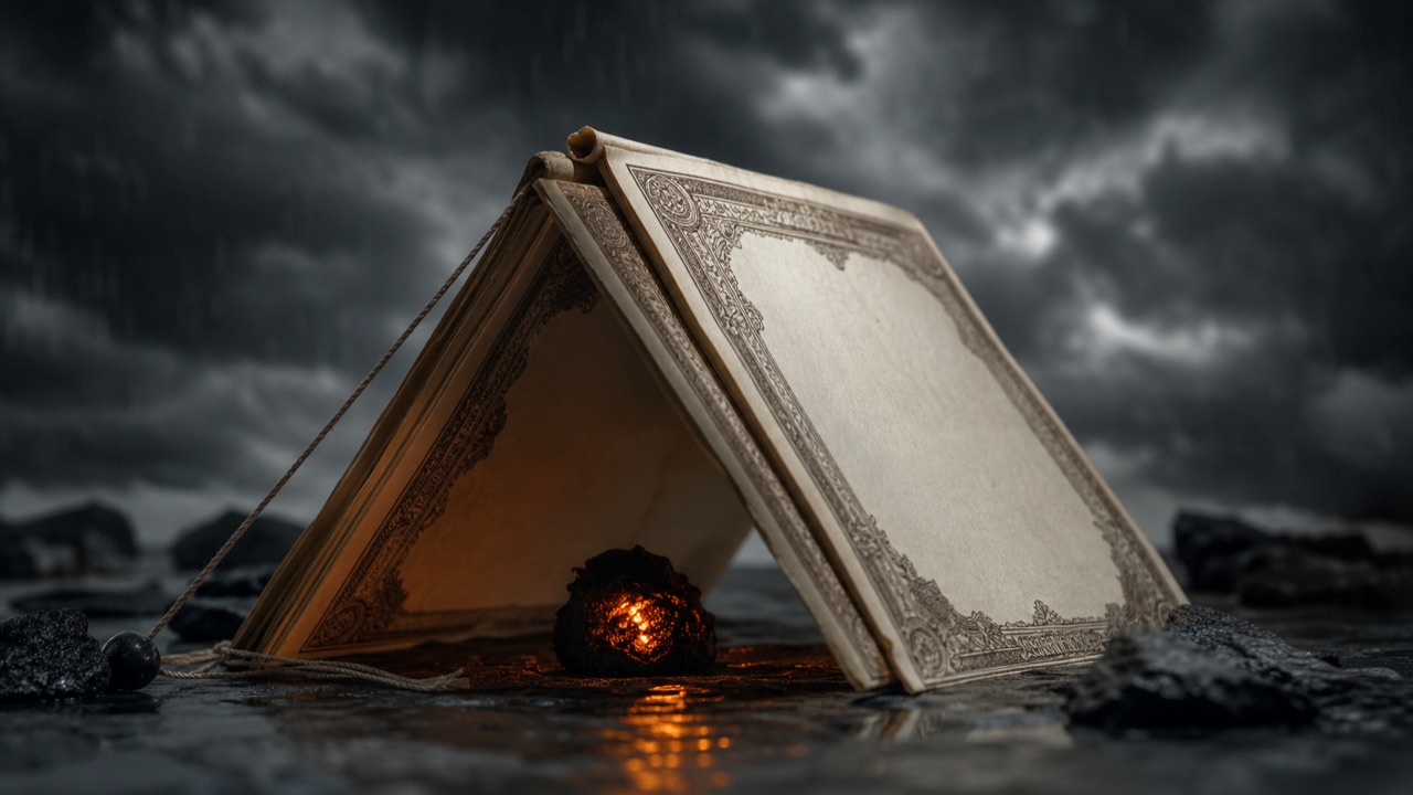Conceptual editorial image illustrating bond tent early retirement.